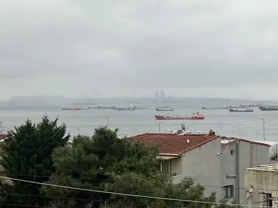 a large body of water with lots of boats in it at Historic 4BR 4BA Mansion Seaview Yedikule Old Town in Istanbul