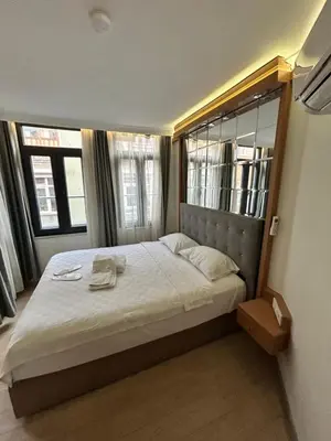a bedroom with a large bed in a room at Viva Sirkeci Butik Hotel in Istanbul