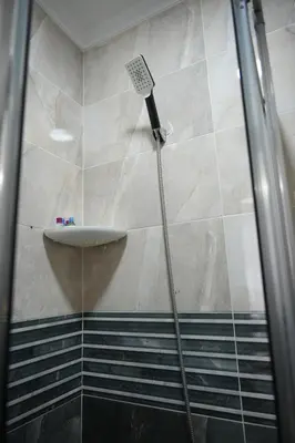 a shower with a sink in a bathroom at BDK hotel in Istanbul