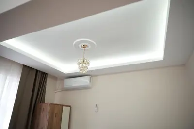 a skylight in a room with a ceiling at BDK hotel in Istanbul