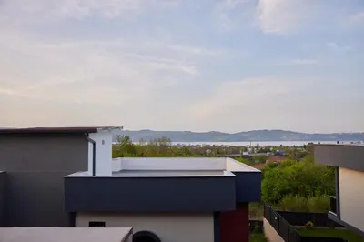 a view from the roof of a building at Andalus Villas Lake View NO ALCOHOL ALLOWED with Heated Pool in Sakarya