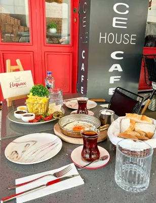 a table with plates of food on top at elegance famıly house in Istanbul