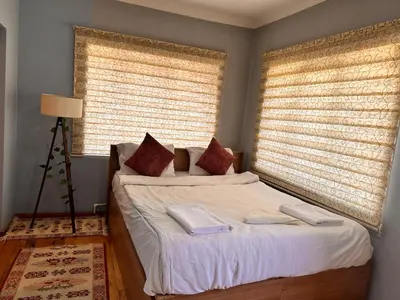 a bedroom with a bed with two towels on it at Lavina Apartment in Istanbul
