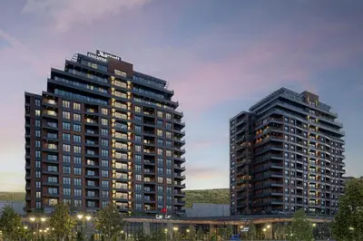 two tall buildings next to each other at Marriott Executive Apartments Istanbul Tema World in Istanbul