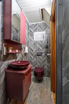 a bathroom with a sink and a toilet in it at Mercan Apartments Balat-The Hidden Terrace in Istanbul