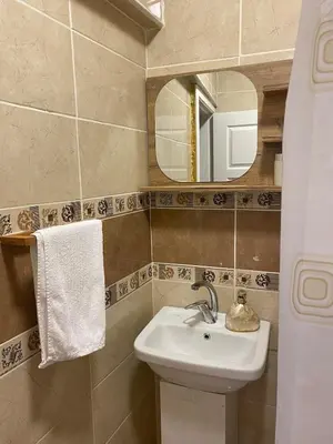 a bathroom with a sink and a mirror at sultans corner in Istanbul