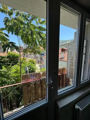 a view from a window of a balcony at Asmaaltı GUEST HOUSE in Bursa