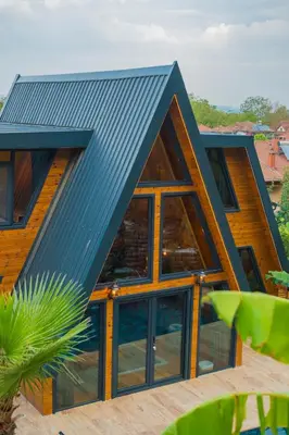 a house with a metal roof on top of it at Localita Sapanca in Sapanca