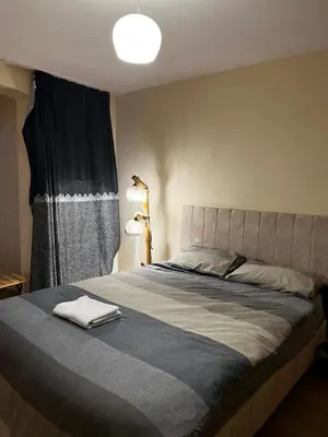 a bedroom with a large bed with a window at Do Not Disturb Suites in Istanbul