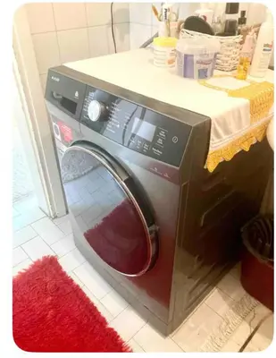 a washing machine with a counter on top of it at Romantic Private Room, Beşiktaş-İstanbul in Istanbul