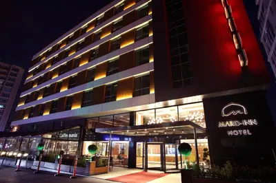 a night view of the mad inn hotel at Mard-inn Hotel in Istanbul