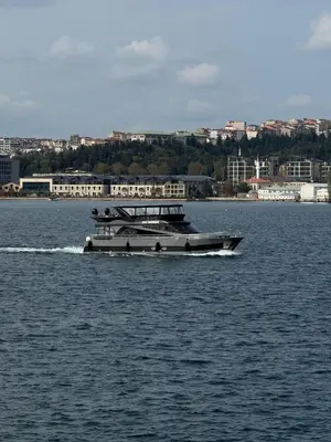a large boat in a large body of water at Boat BOSPHORUS in Istanbul