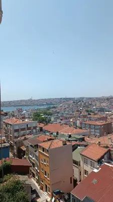an overhead view of a city with buildings at Apartment with a View Taksim-Beyoğlu1 in Istanbul