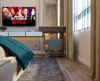 a living room with a tv and a couch at Vox Matara Elite House in Istanbul
