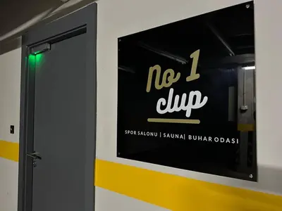 a no club sign on a wall at Imperium Living in Istanbul