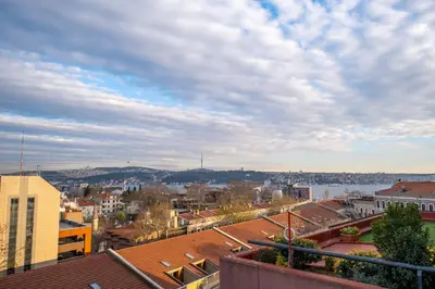 a view of a city from the roof of a building at King Suite Hotel Beşiktaş in Istanbul