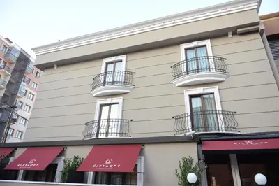 a building with balconies on the side of it at Cityloft 24 in Istanbul