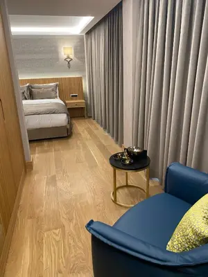 a hotel room with a bed and a chair at Lady Diana Hotel in Istanbul