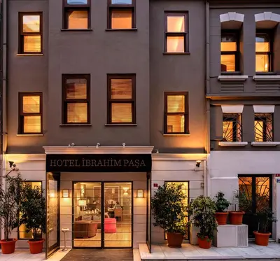 a store in front of a building at Hotel Ibrahim Pasha in Istanbul