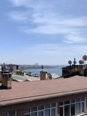 a view of the water from the roof of a building at Taksim Hotel V Plus in Istanbul