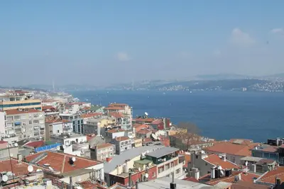 a view of a city with a body of water at Cheya Taksim BNB Gumussuyu Istanbul City Center Comfort Residence in Istanbul