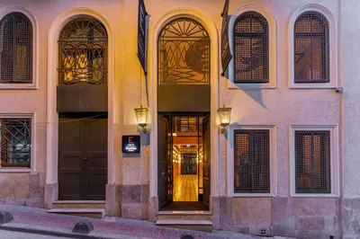 a building with a door in the middle of it at The Wings Hotels Collection in Istanbul