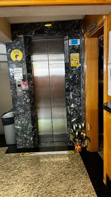 a elevator in an office building with at Park Star Hotel Taksim in Istanbul