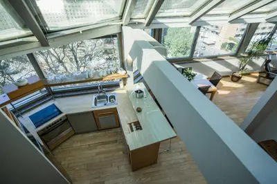 an overhead view of a kitchen in a house at Taxim Suites Residences Istanbul in Istanbul