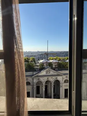 a view of a building from a window at Tulip City Hotel & Spa in Istanbul