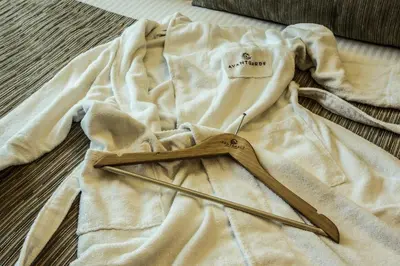 a pair of scissors sitting on top of a towel at Avantgarde Urban Levent in Istanbul