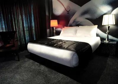 a bedroom with a king sized bed in a room at Hypnos Design Hotel in Istanbul