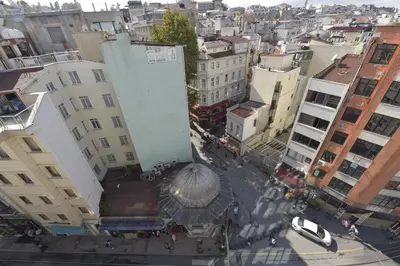 an overhead view of a city with buildings at Omega Luxx Hotel in Istanbul