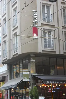 a building with a sign on the side of it at Neda in Istanbul