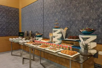 a buffet with many different types of food on display at Divan Corlu in Corlu