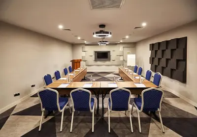 a conference room with a long table and chairs at Holiday Inn Express - Istanbul - Atakoy Metro by IHG in Istanbul