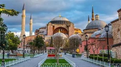 a view of theultan ahmet mosque in istanbul at Hot Budget Ortakoy in Istanbul