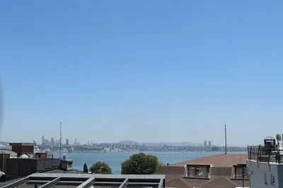 a view of a large body of water with buildings at Center Hill Hotel in Istanbul