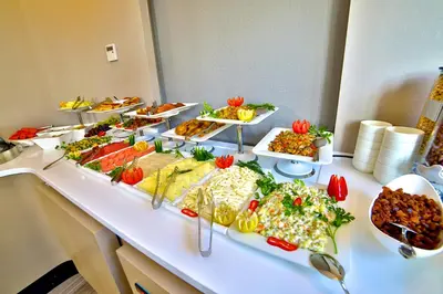 a buffet line with many different types of food at Beethoven Hotel & Suite in Istanbul