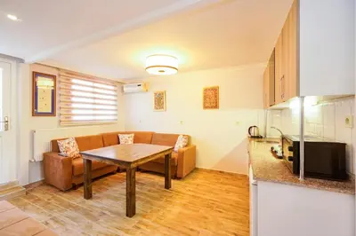 a living room with a couch and a table at Authentic Apartments OldCity in Istanbul