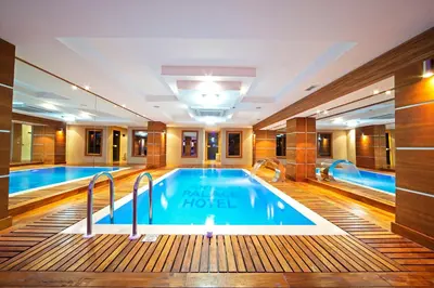 a swimming pool in a hotel room with at Antea Palace Hotel & Spa in Istanbul