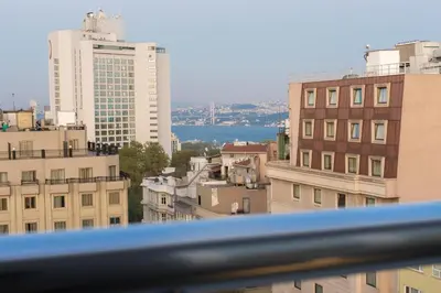 a view of a city skyline with buildings at Seminal Hotel Taksim in Istanbul