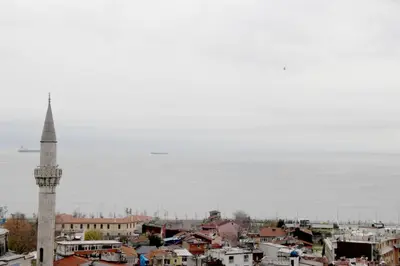 a view of a city with a mosque at Divas Silver in Istanbul
