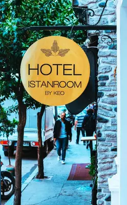 a sign for a hotel islamoren on a street at Istanroom by Keo in Istanbul