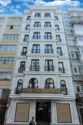 a white building with a sign that reads ishtar room hotel at Istanroom by Keo in Istanbul