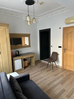 a living room with a couch and a chair at Blue Tuana Hotel Old City in Istanbul
