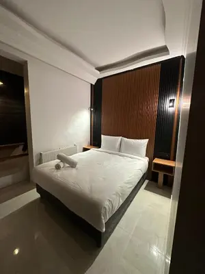 a bedroom with a large white bed in a room at Rays Hotel - Bakirkoy Istanbul City Center in Istanbul
