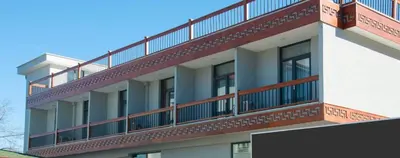 a building with balconies on the side of it at Room Room Motel in Sapanca