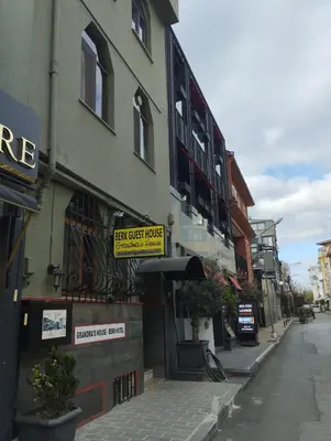 a building with a sign that reads new guest house at Berk Guest House - Grandma's House in Istanbul