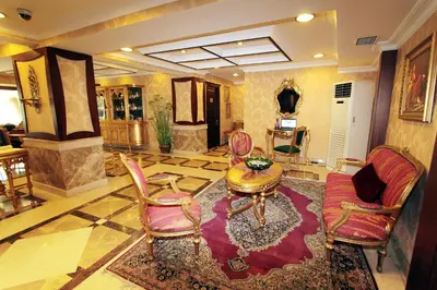 a lobby with a couch and chairs and a table at Balin Hotel - Special Category in Istanbul