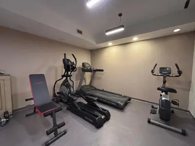 a gym with several exercise equipment in a room at Endless Comfort Hotel Taksim in Istanbul